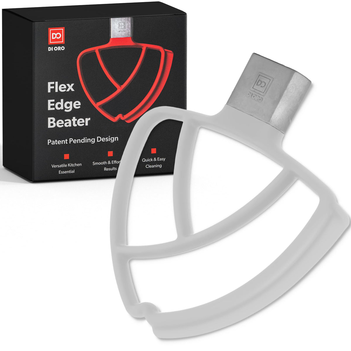 DI ORO Seamless Series batidor para KitchenAid facilita mezcla suave