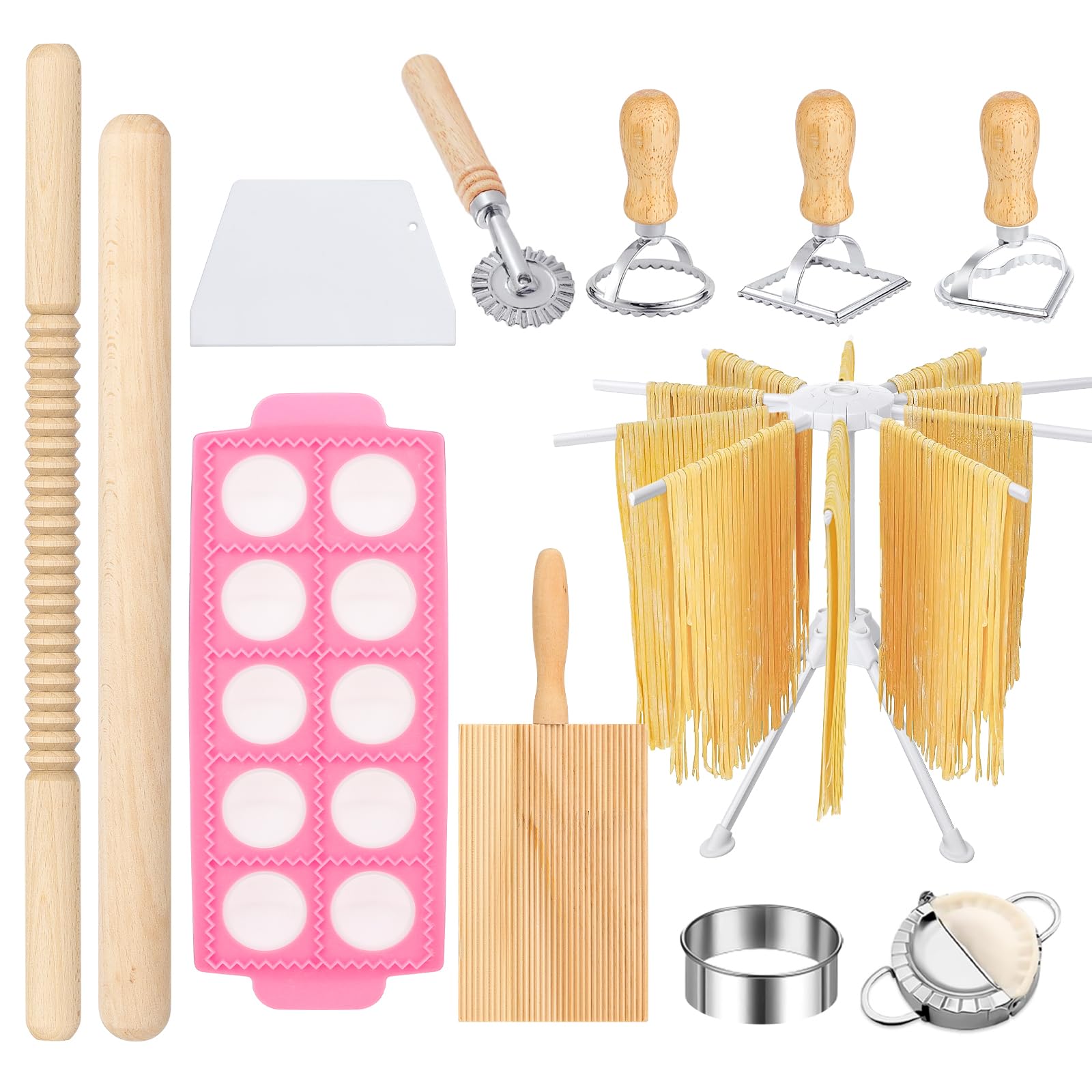 DI QIU REN estante para secar pasta, ideal para secar pasta fresca en casa.