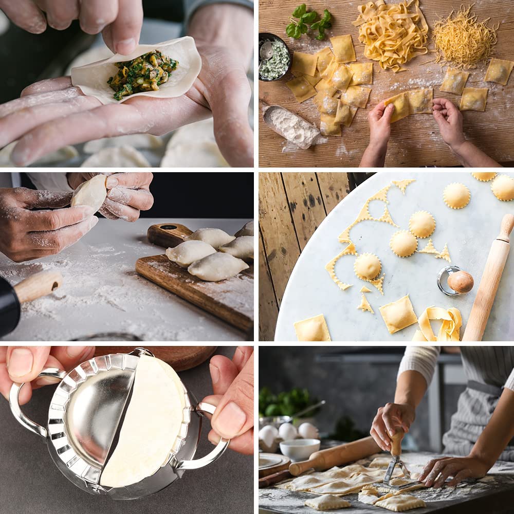 DI QIU REN molde para empanadillas con bordes ondulados.