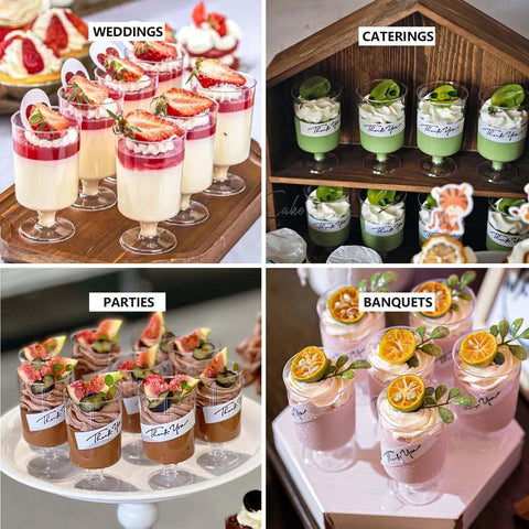 Parfait transparente de DI QIU REN ideal para degustación