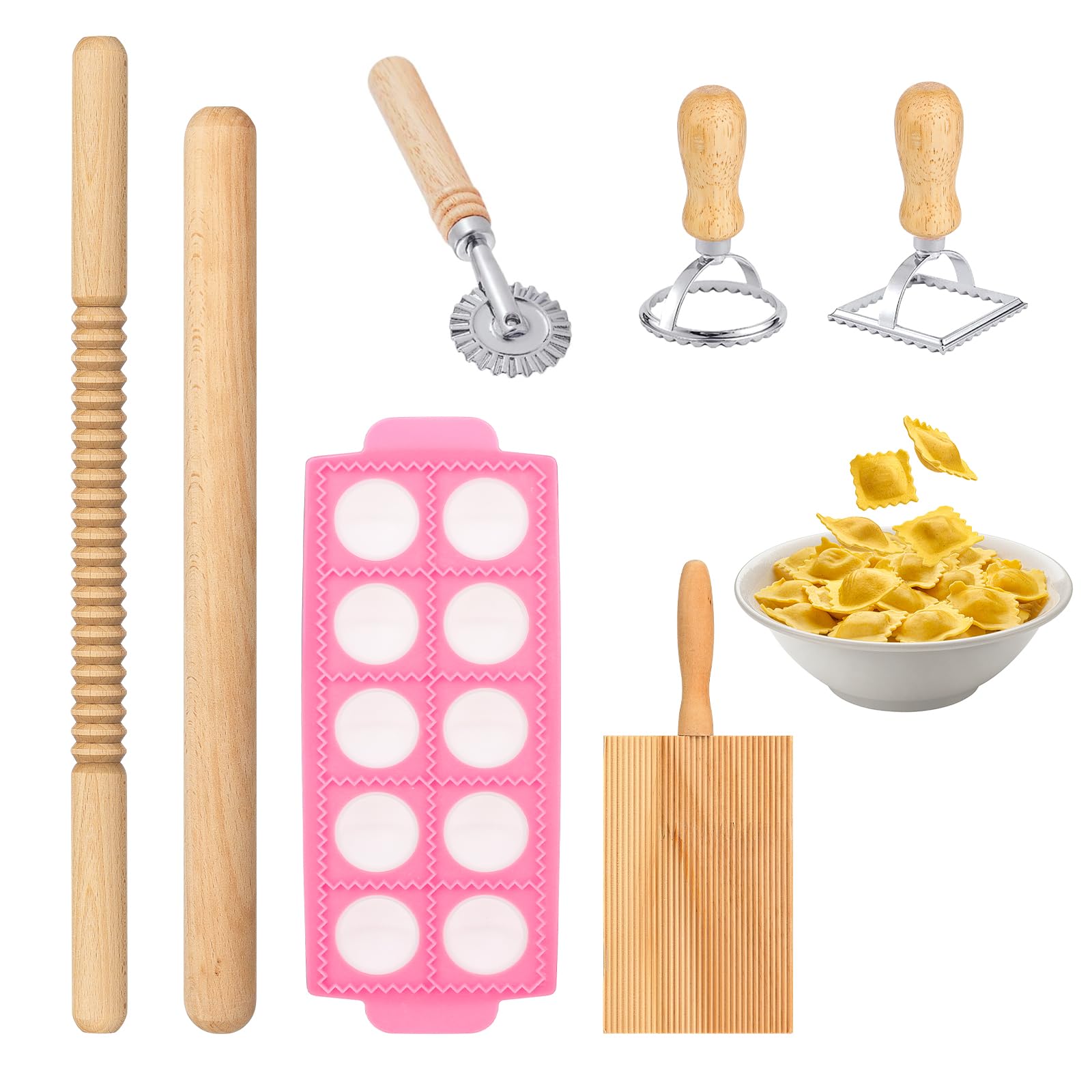 DI QIU REN set de pasta: tabla gnocchi para formar gnocchi caseros con facilidad.