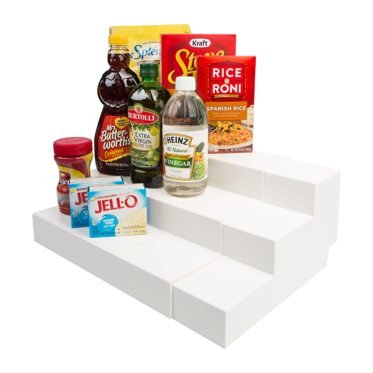 Dial Industries estantes ajustables tres niveles para cocina, mejor visibilidad de latas