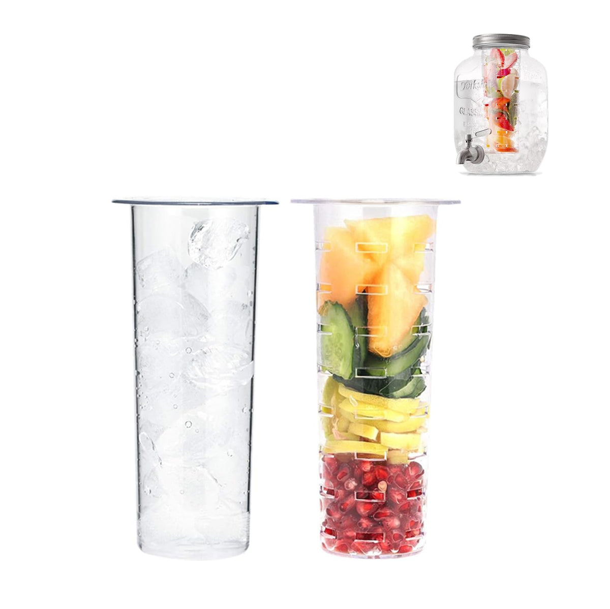 Diatomiteco infusor-fruta para dispensador 1 galón, realza sabores naturales.