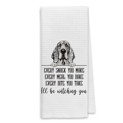 Dibor Bloodhound, toalla cocina con perro impreso, absorbente y duradera.