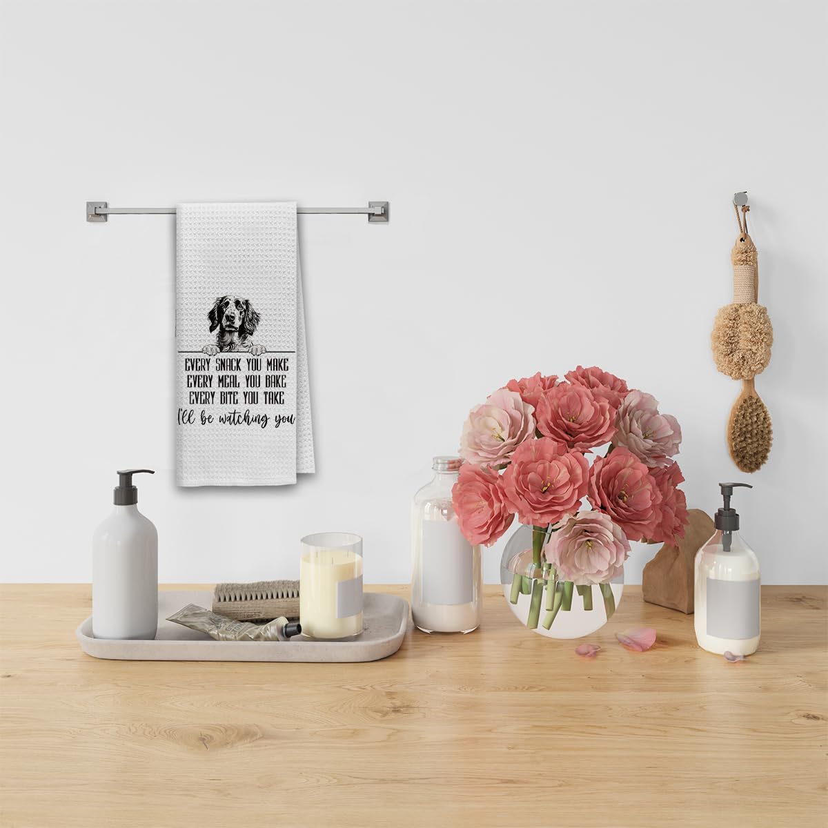 Regalo ideal: toallas Dibor Setter para amantes de perros y decoración del hogar.