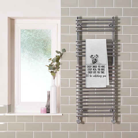 Dibor bulldog-americano, toalla de cocina con estilo campestre para decoración.
