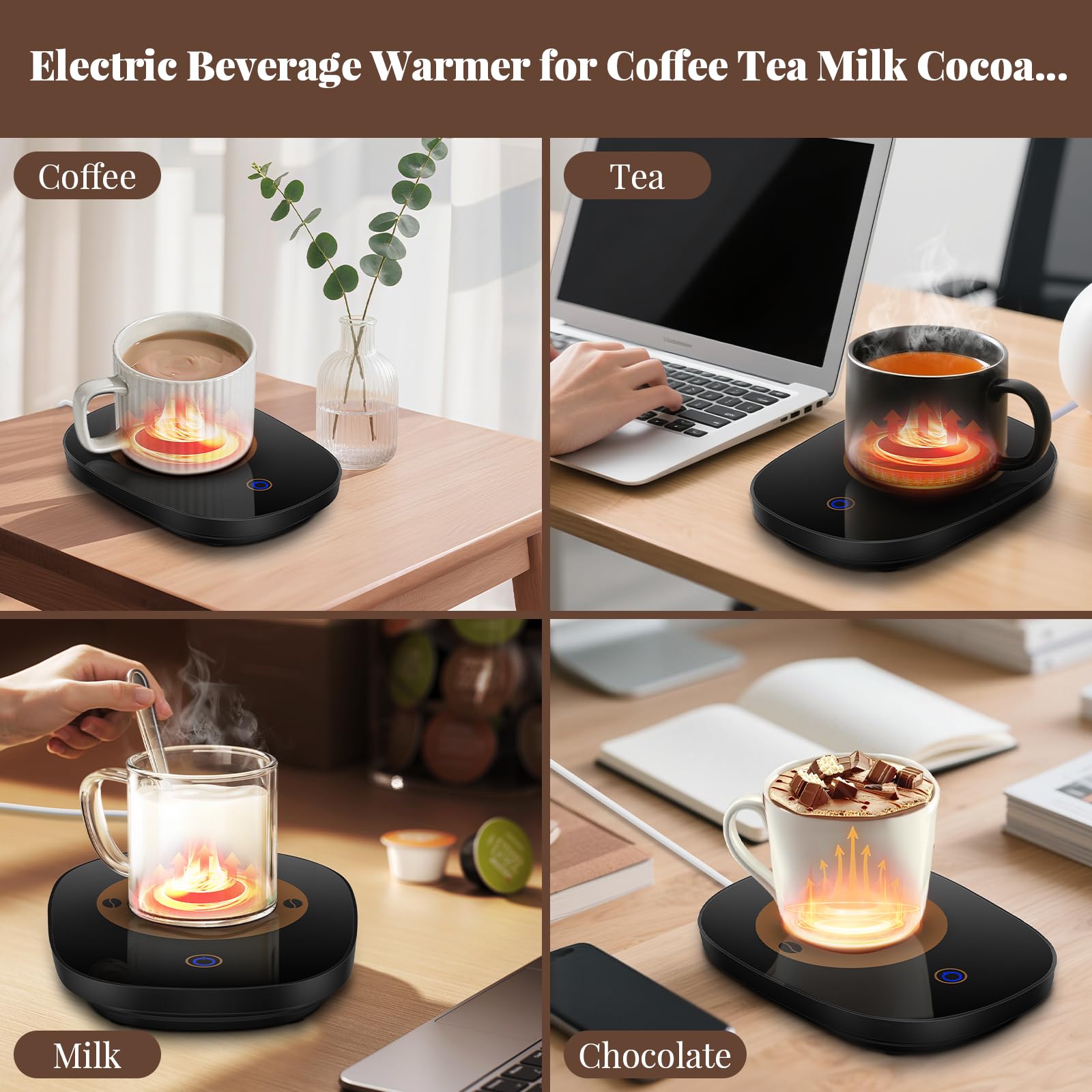 Dicross sensor de gravedad: encendido automático al colocar la taza y apagado al retirarla.