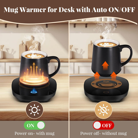 Dicross taza: temperatura constante de 50°C para disfrutar café o té sin recalentar.