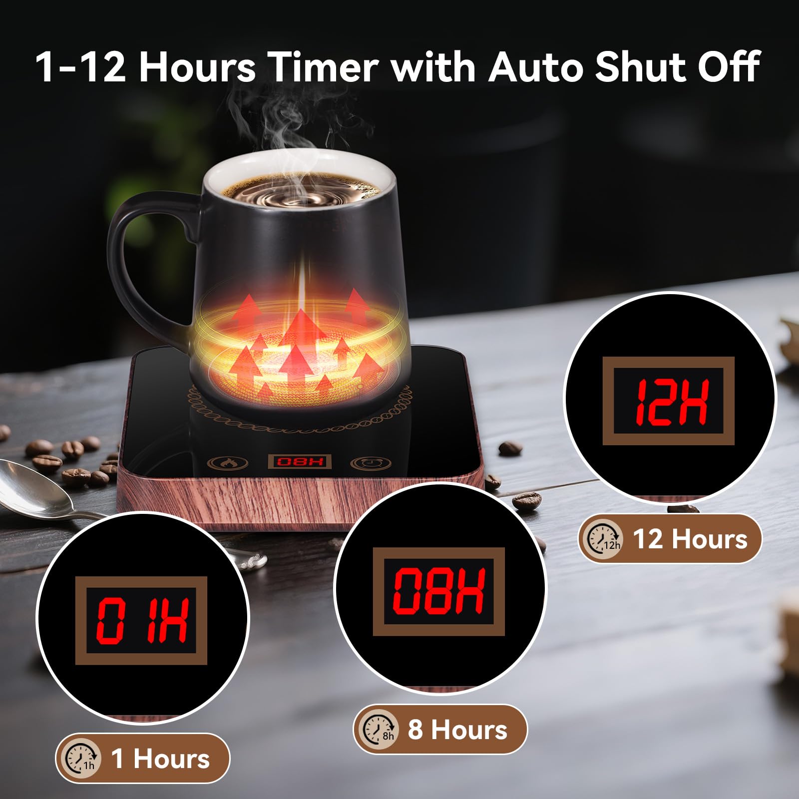 Dicross temporizador de 12 horas con apagado automático para seguridad y comodidad