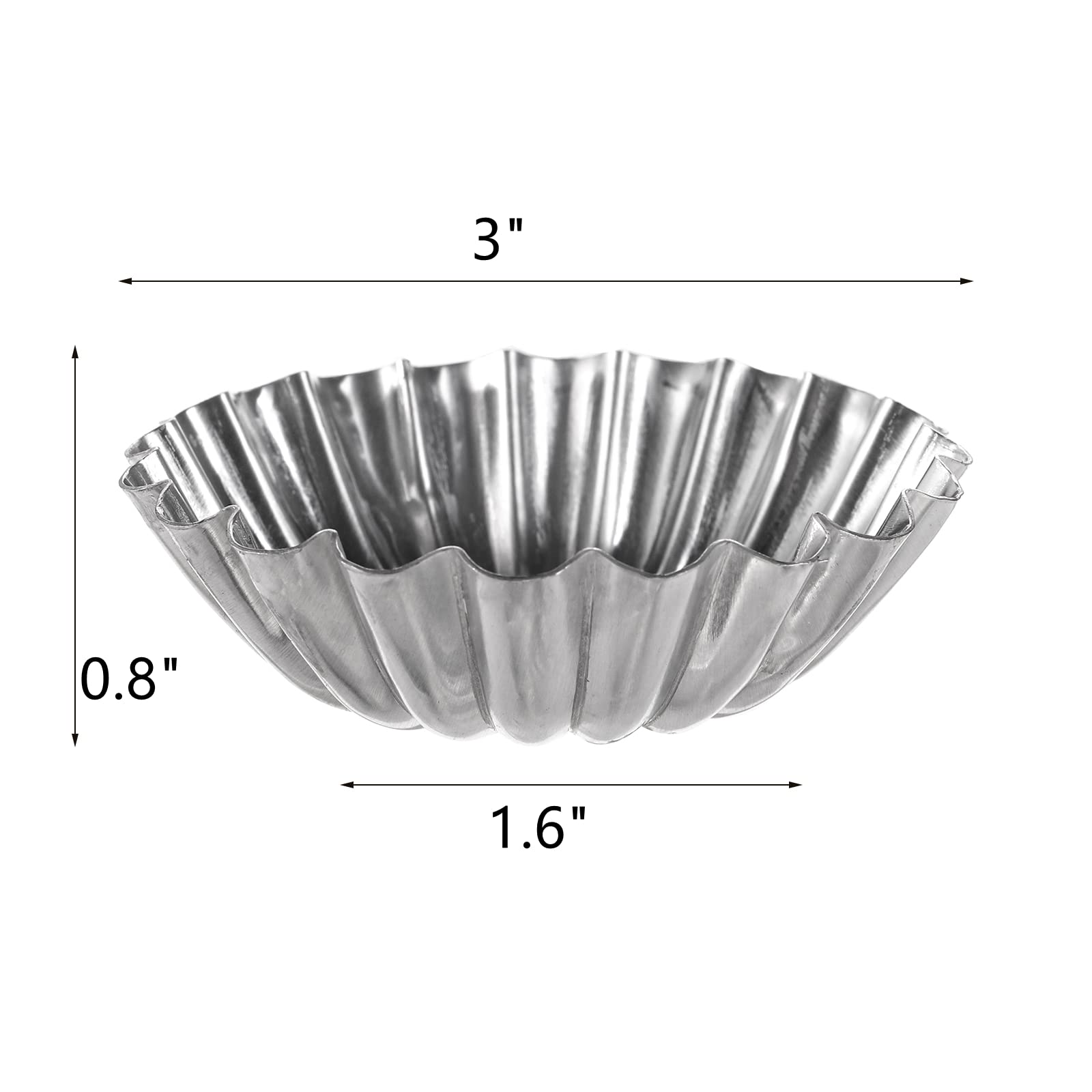 Dicunoy molde de aluminio para tartas reutilizable, duradero y seguro para alimentos