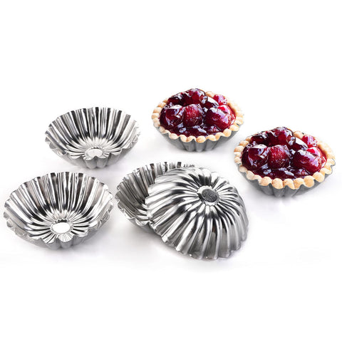 Dicunoy moldes brioches mini 3 pulgadas para porciones perfectas y horneado uniforme