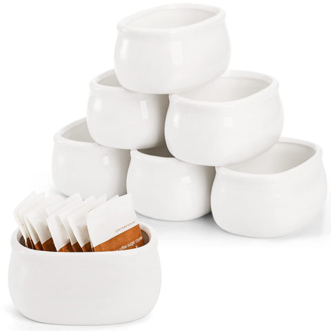 Dicunoy porta-paquetitos en mesa de café, organización para azúcar y té.