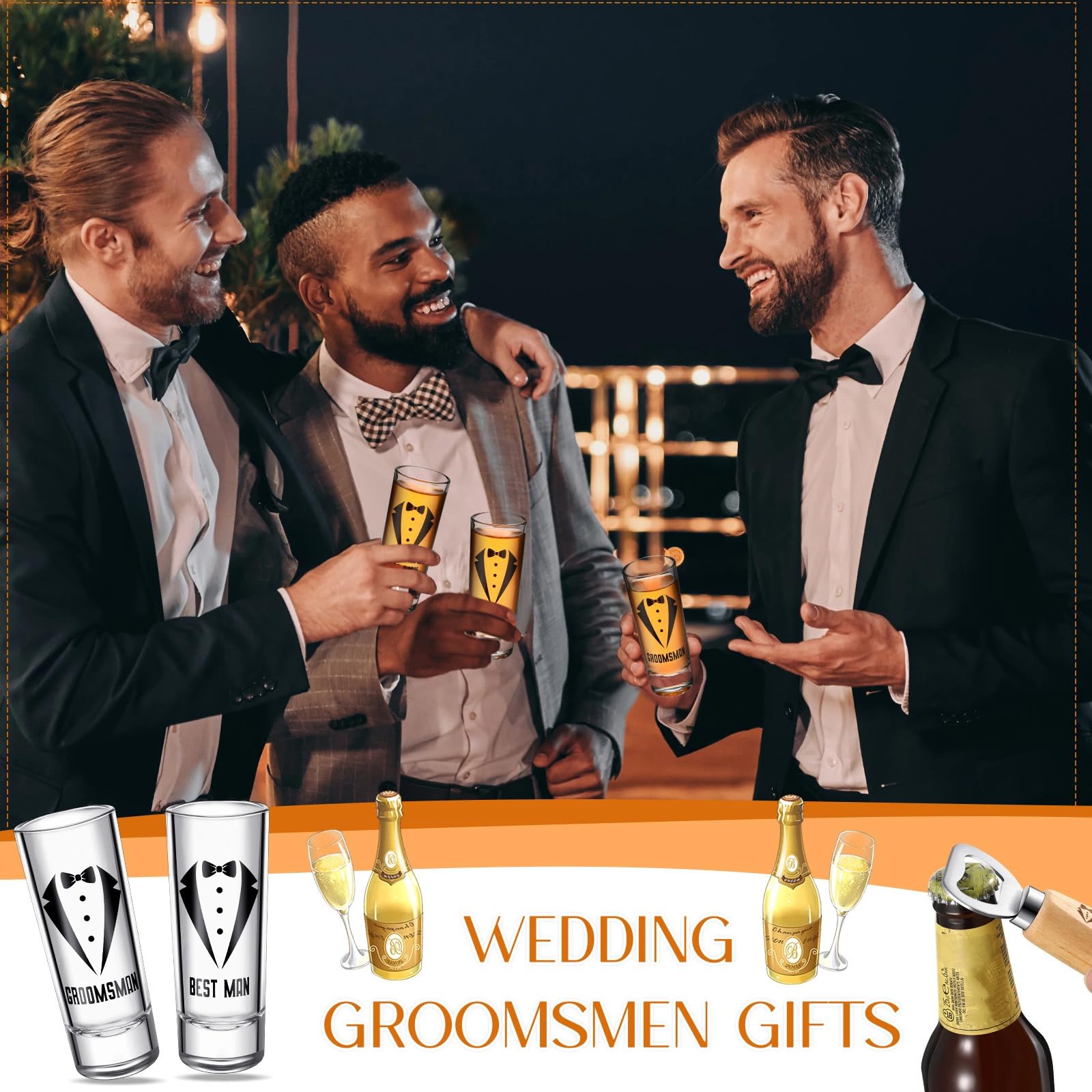 Abridor de botella Didaey con grabado claro, ideal para recordatorios en la boda.