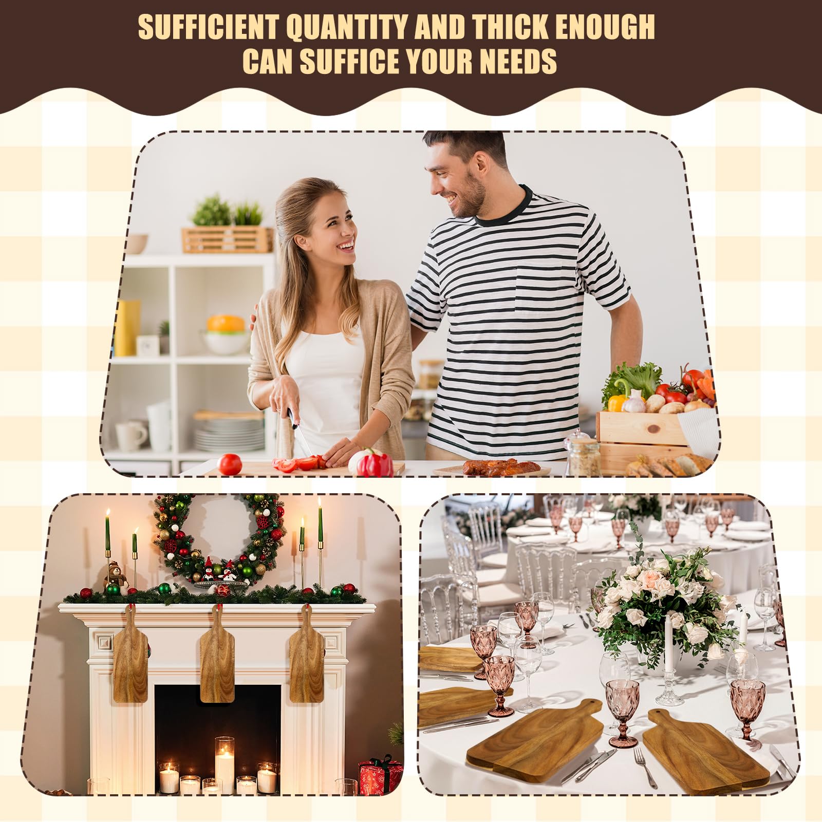 Didaey tabla regalo decorativa con asa para ocasiones especiales