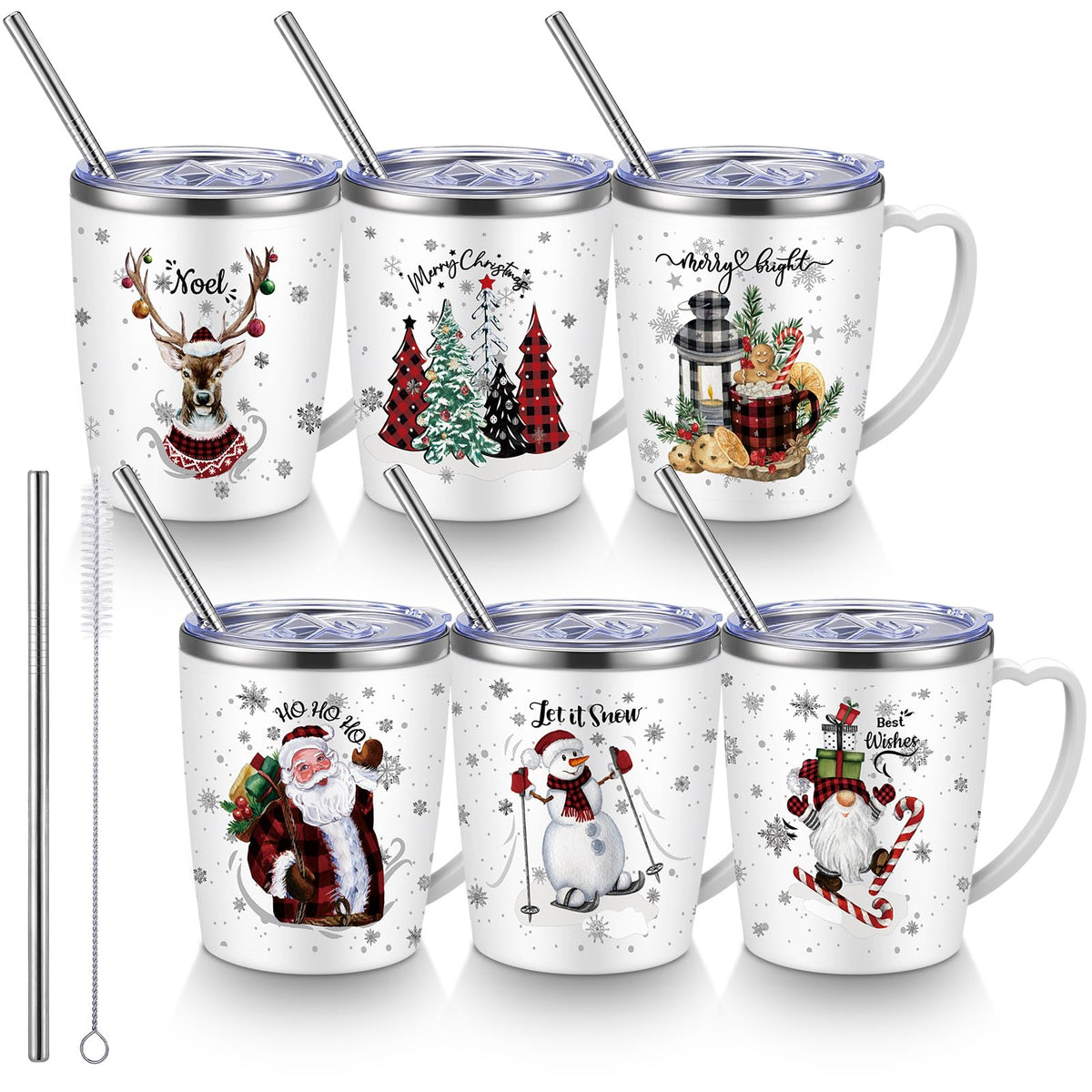 Taza Didaey Navidad 11oz para café, mantiene caliente por más tiempo