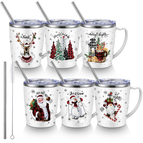 Taza Didaey Navidad 11oz para café, mantiene caliente por más tiempo