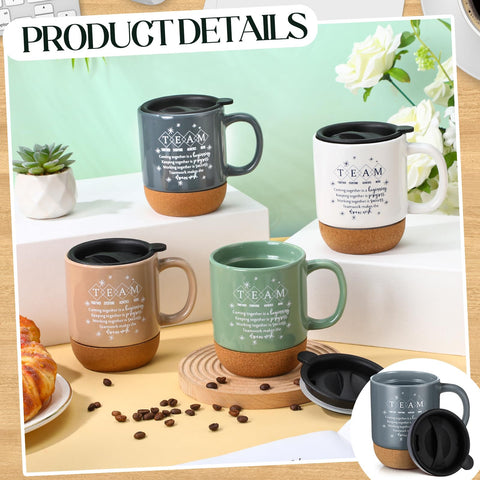 Taza Didaey con tapa plástica para conservar la bebida caliente.