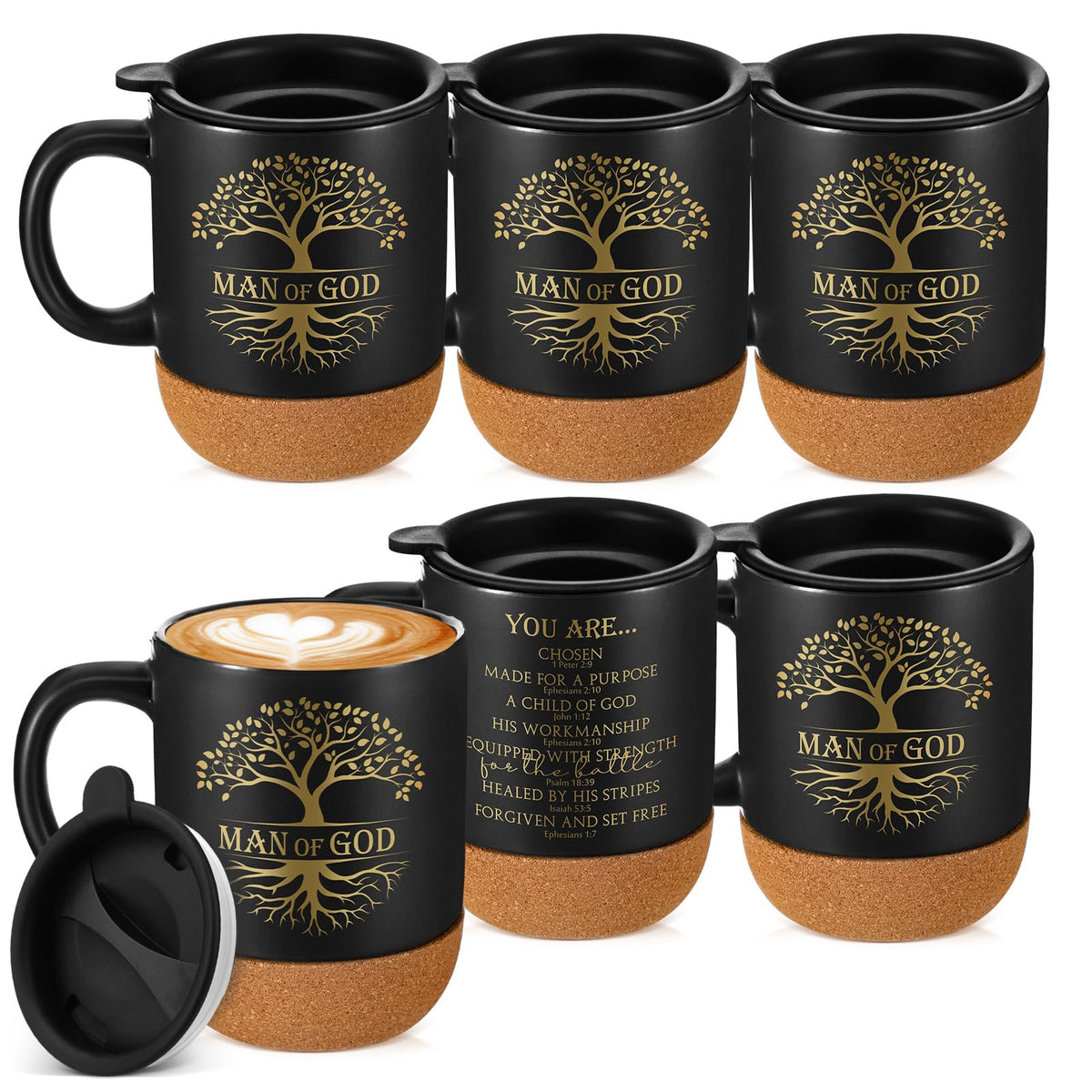 Taza cristiana Didaey de 15 oz para uso diario en casa