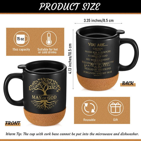 Taza cristiana Didaey con versículos para recordatorio diario de fe