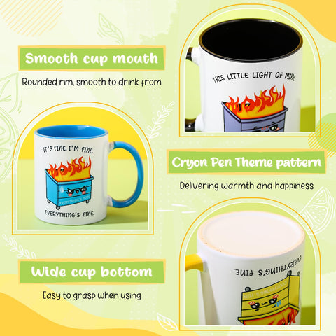 Taza Didaey con diseño navideño en empaque sencillo.