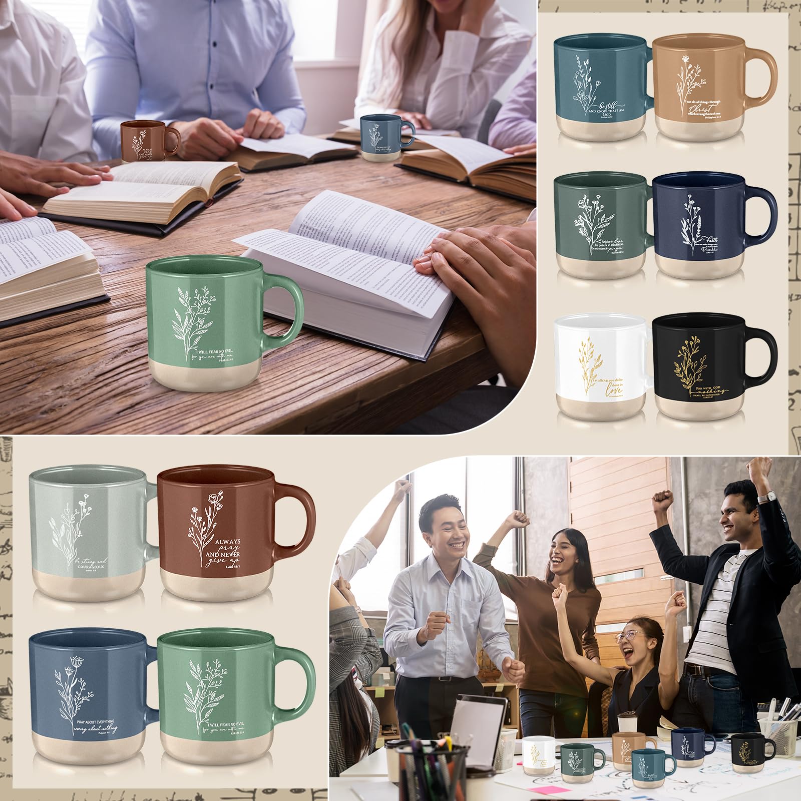 Taza didaey para mujeres y hombres, con mensajes inspiradores.