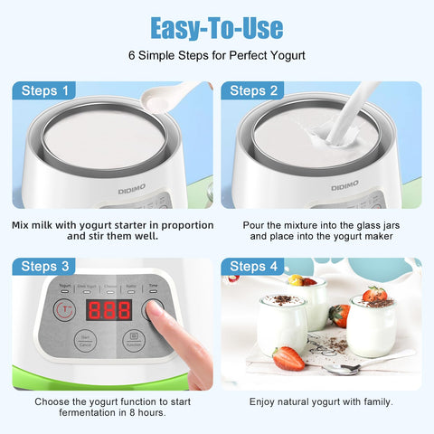 DiDiMo Yogurtera facilita limpieza con accesorios simples y lavables.