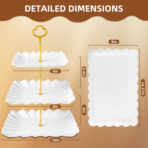 DIDROOM bandejas postres 6 individuales, perfectas para servir golosinas con discreción.