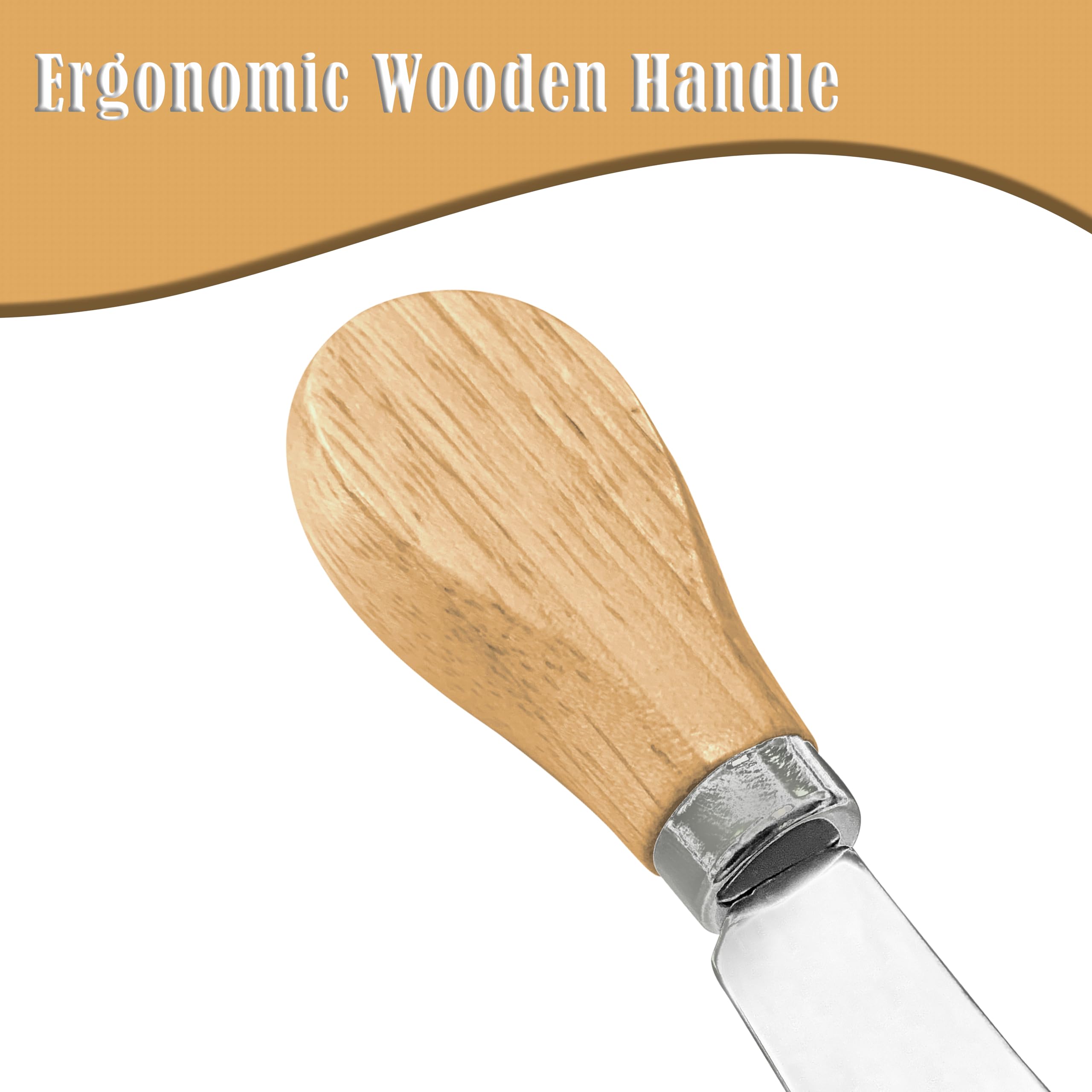 Mango de madera DIFENLUN, diseño ergonómico para mayor control.
