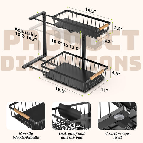 Dihmpor acceso fácil para utensilios de limpieza y productos de cocina.