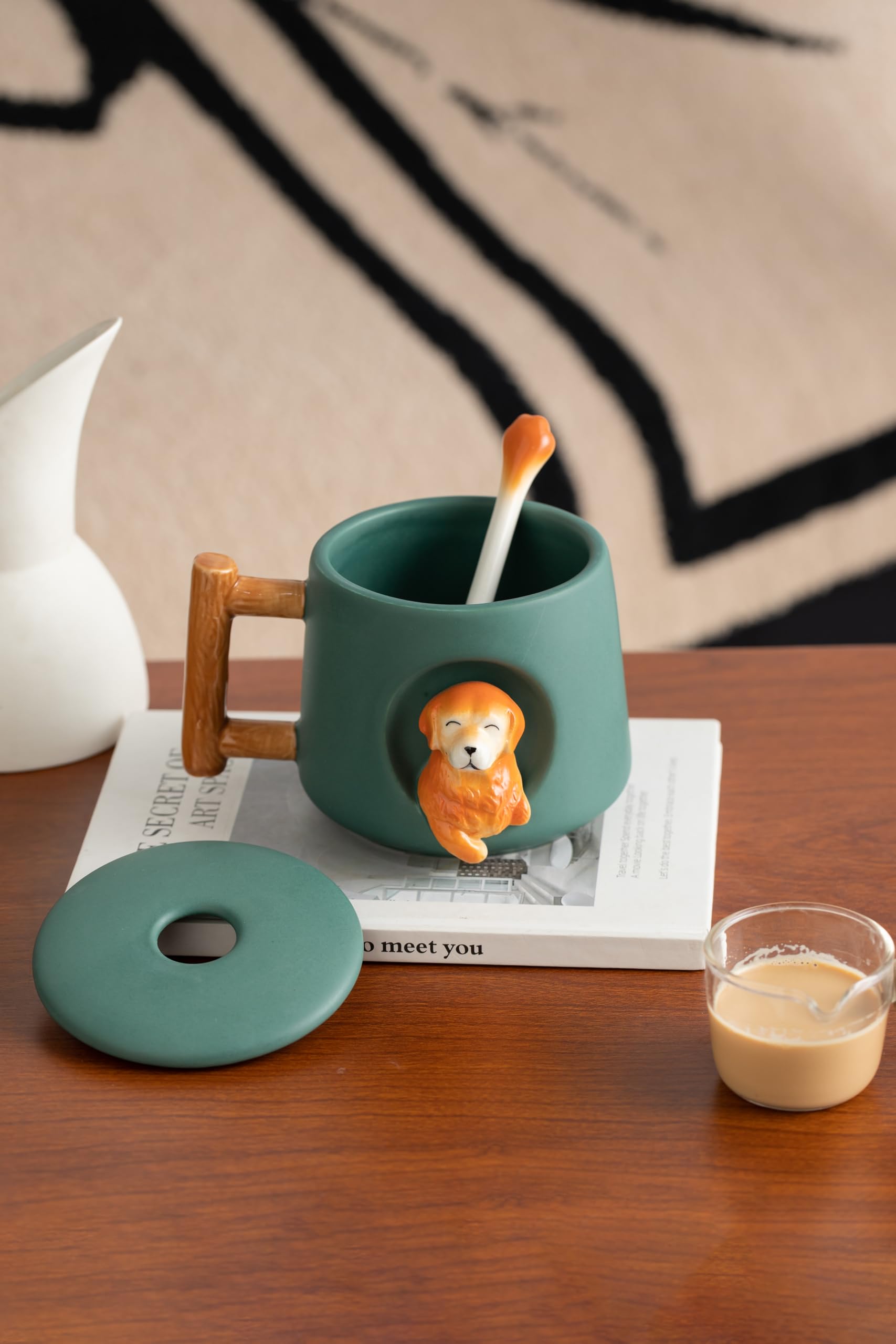 DIHOclub Interior cerámica apta para microondas para calentar bebidas.