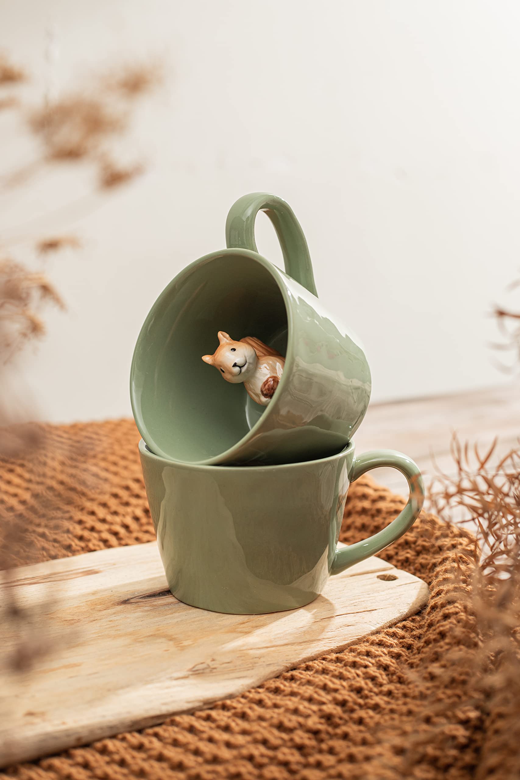 DIHOclub Taza cerámica apta para microondas y lavavajillas.