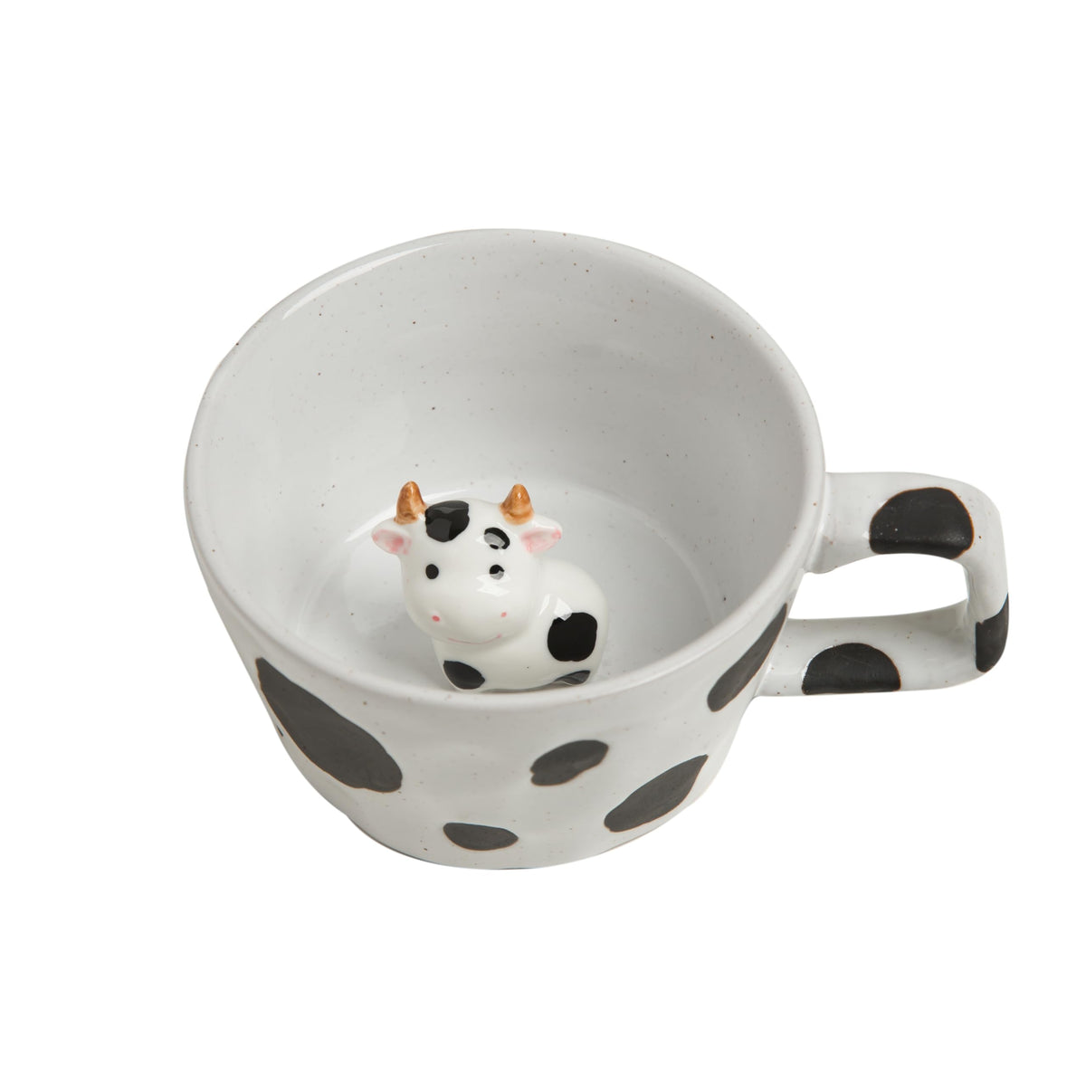 DIHOclub Taza cerámica granja frente, ideal para desayuno diario.