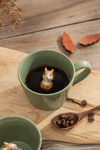 DIHOclub Taza cerámica multifuncional para bebidas frías y calientes.