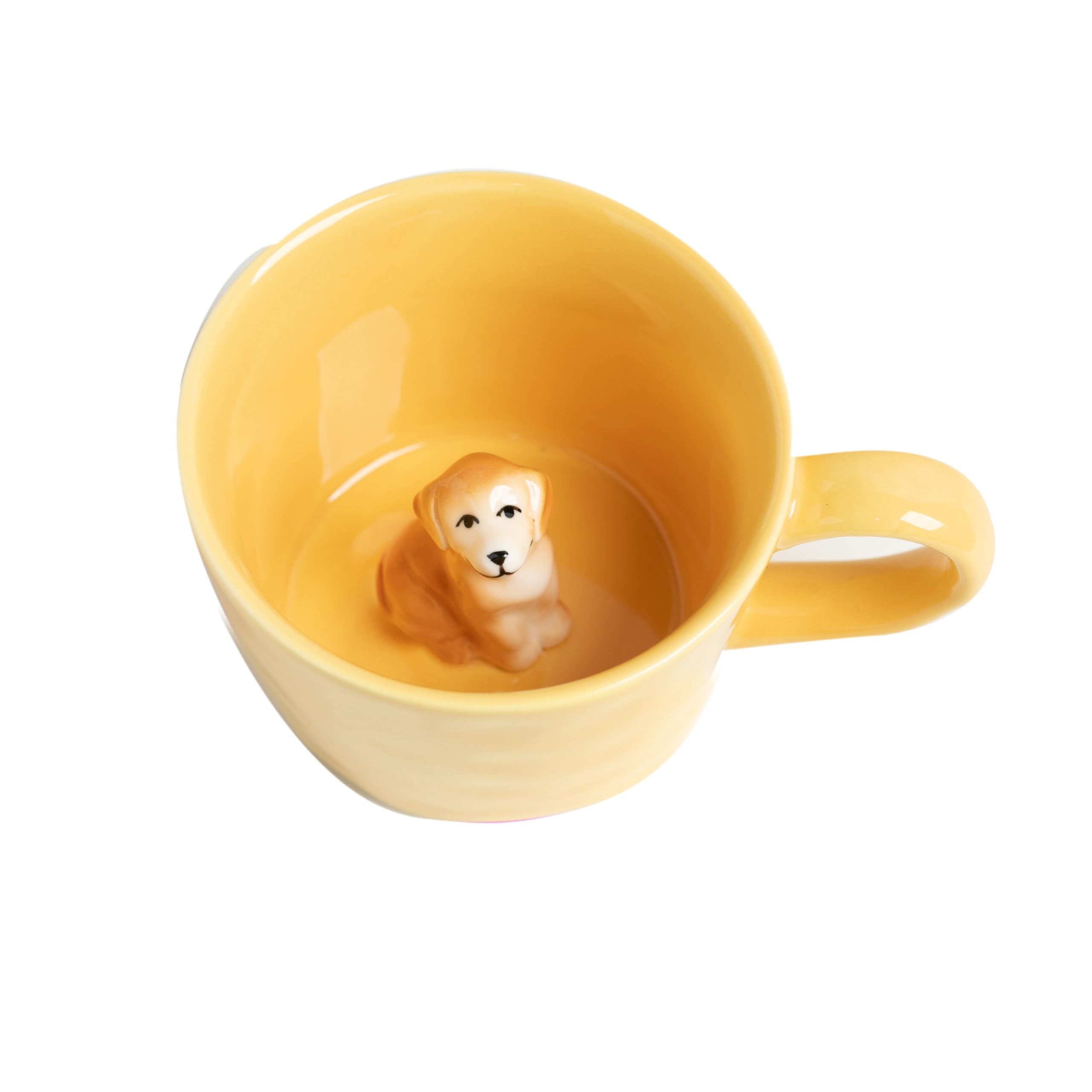 Taza DIHOclub con perro oculto de cerámica, regalo único para amantes de animales.