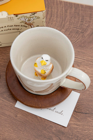 DIHOclub Eagle: diseño 3D sonriendo para alegrar tus pausas de té o café