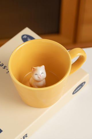 DIHOclub Taza gato interior secreto visible al beber
