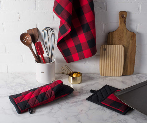 Secado rápido después del lavado, toallas Buffalo Check de DII para uso diario.