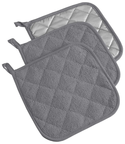 DII Potholder Basic Terry Gris para retirar ollas calientes con seguridad