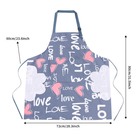 DILLMAN delantal floral bolsillo grande ideal para recetas y utensilios