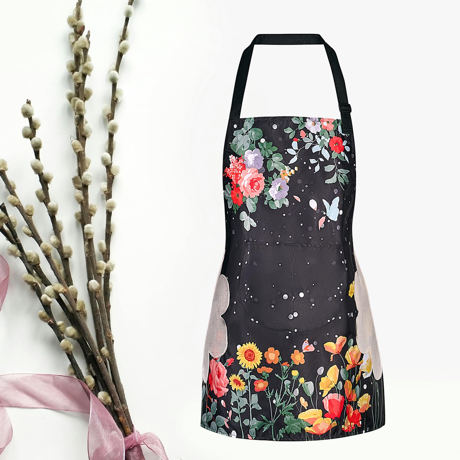 Diseño floral vintage que añade estilo mientras cocinas