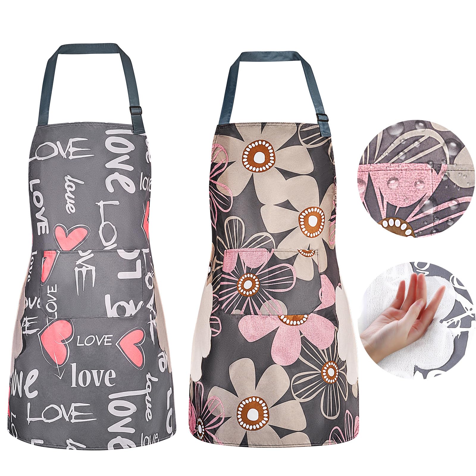 DILLMAN delantal floral diseño clásico para estilo en la cocina