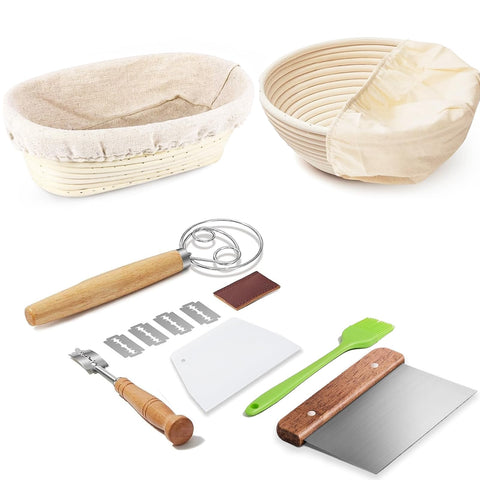 Dimpola Banneton: cesta oval de mimbre para fermentación con buena aireación.