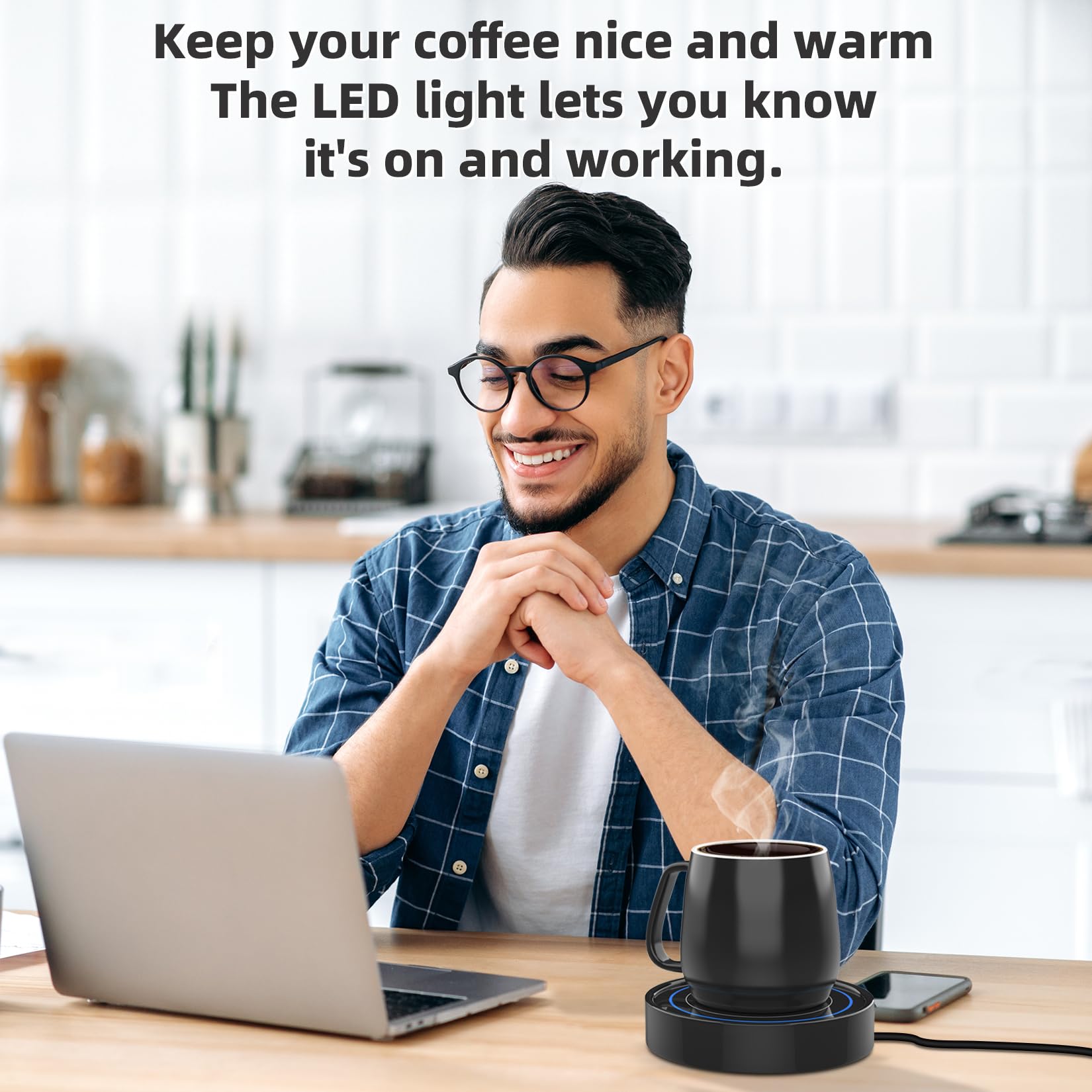 Dimux uso en escritorio para café o té