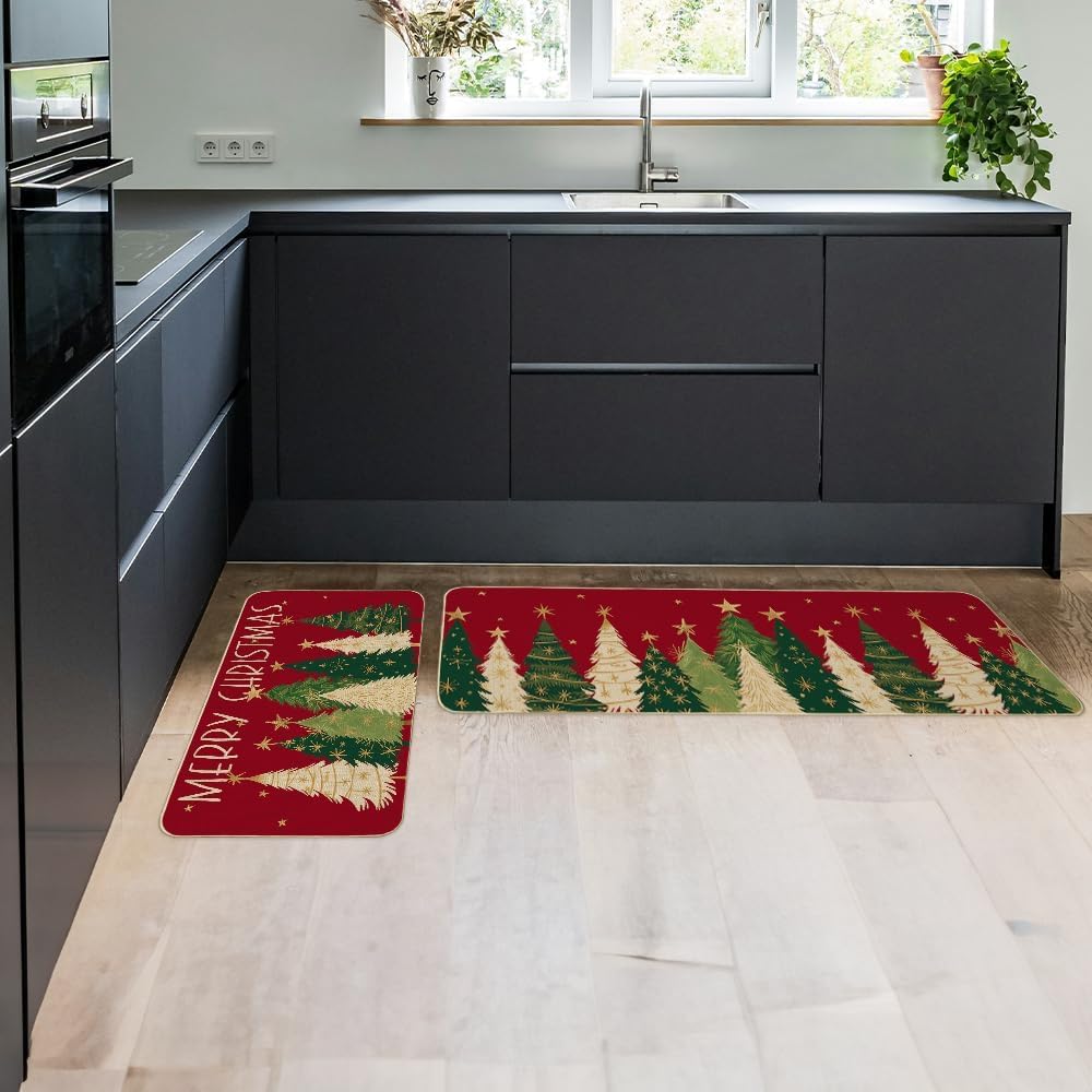 DineDia diseño navideño, alfombra de cocina con motivo festivo para interiores