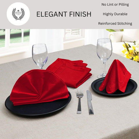Regalo ideal: juego de 12 servilletas DineNest con acabado elegante.