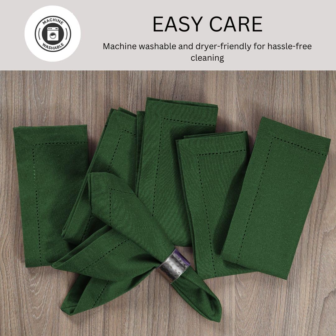 DineNest servilletas verde para uso diario y ocasiones especiales.