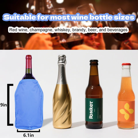 Enfriador universal DINGCAIDC para botellas de vino, prosecco y cerveza.