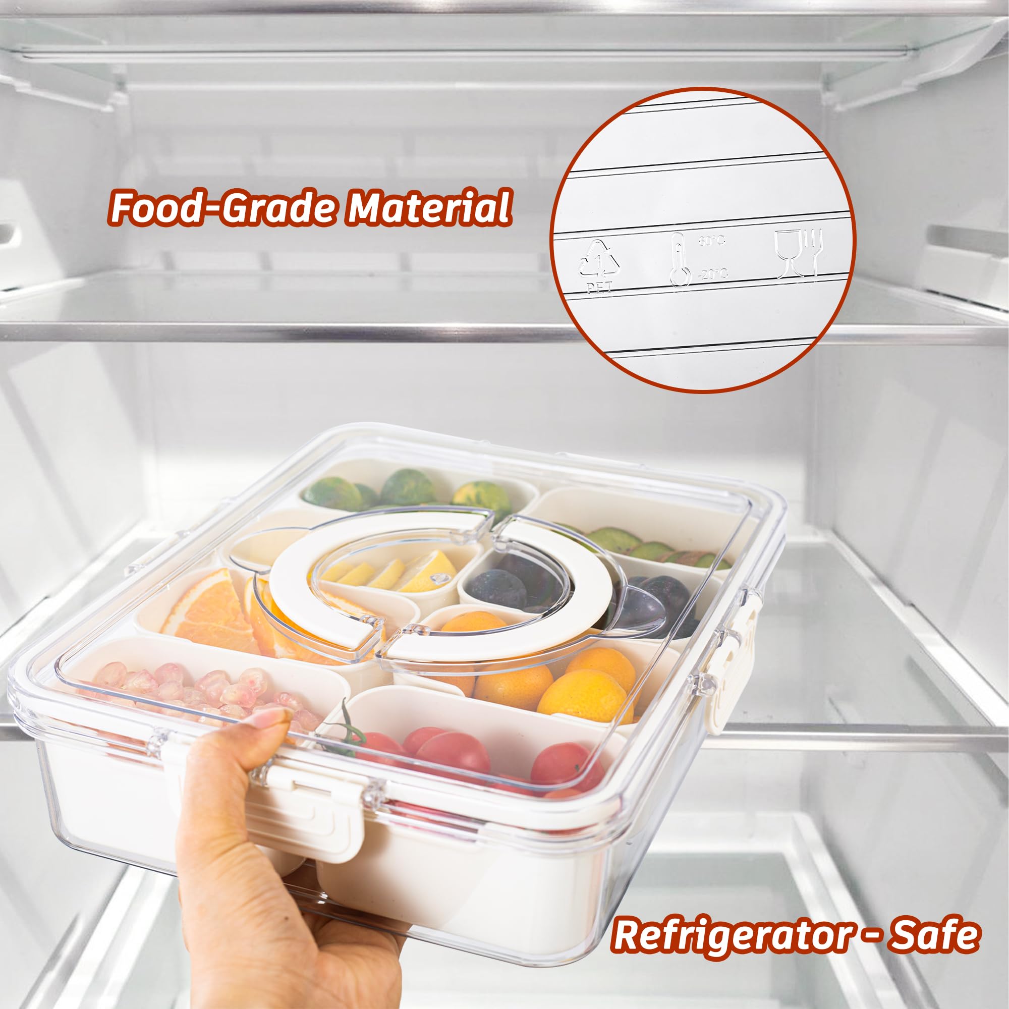 Plato de charcutería portátil de Dingerjar para presentaciones elegantes