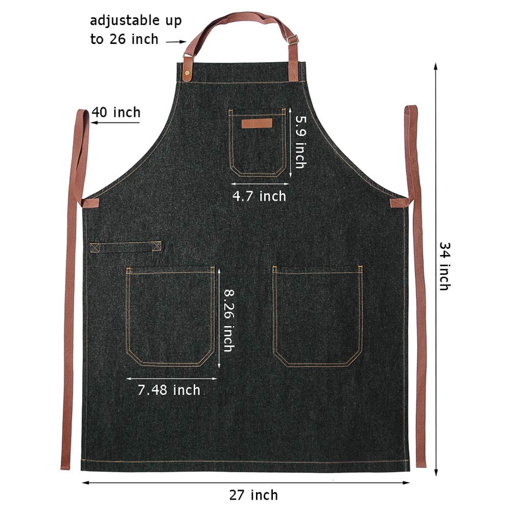 Delantal profesional de cocina DingSay Trendy para cocineros y camareros.
