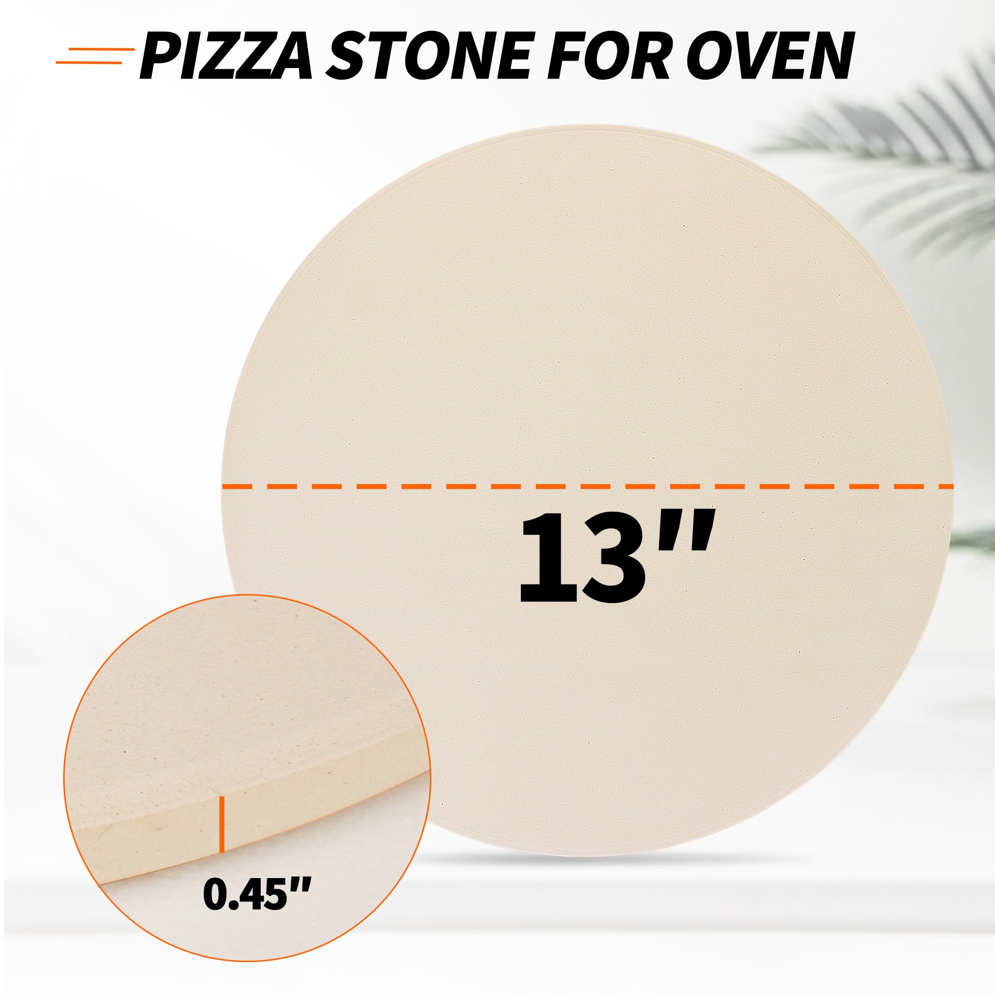 Piedra para pizza Dinlon compatible con Breville Smart Oven para resultados consistentes.